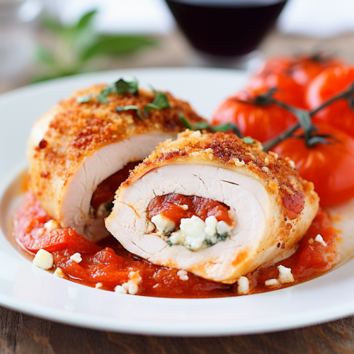 Goat Cheese And Roasted Red Pepper Stuffed Chicken Breast Recipe