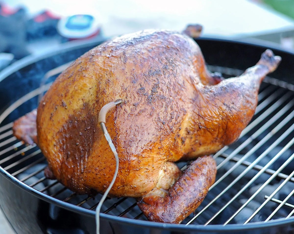 How To Smoke Turkey With A Charcoal Grill Recipes Net