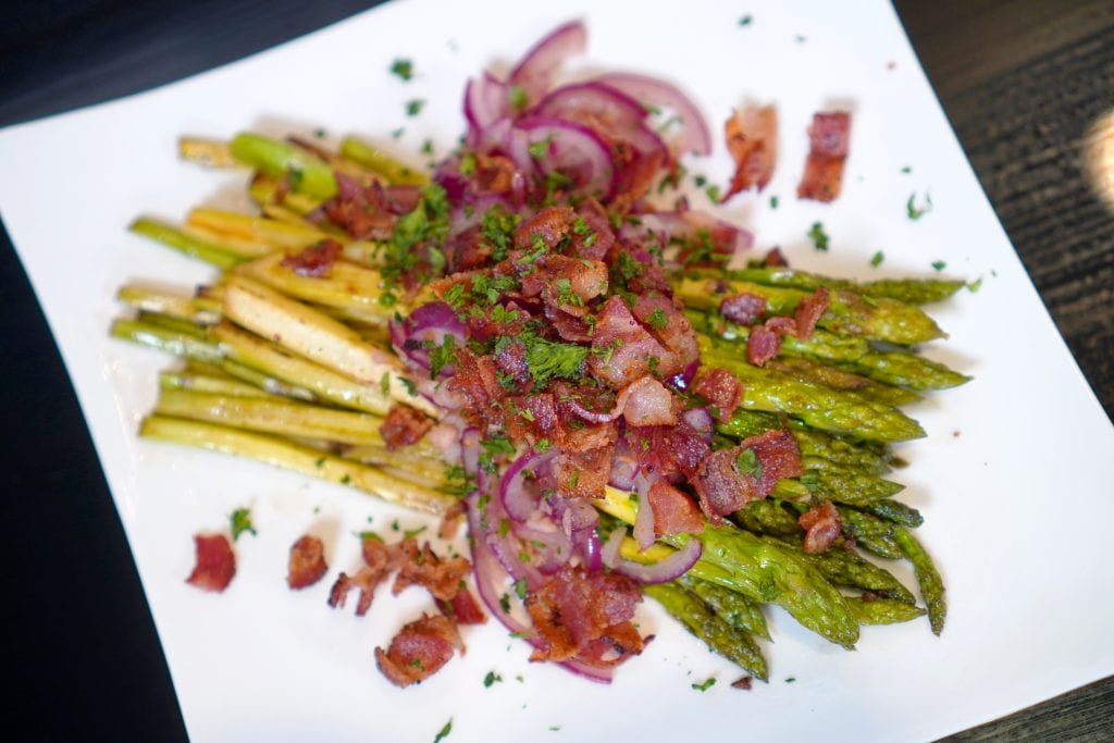 Asparagus With Sherry and Bacon Vinaigrette