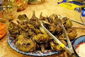 Copycat Cheesecake Factory Fire-Roasted Fresh Artichokes Recipe