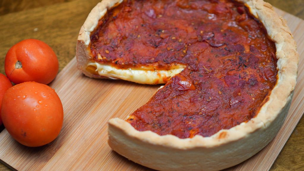 Copycat Giordano’s Deep Dish Pizza Recipe Chicago-style pizza