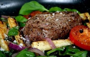 Copycat Outback Steakhouse Steak with Delightful Grilled Vegetables Recipe