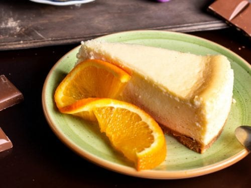 cheesecake with orange
