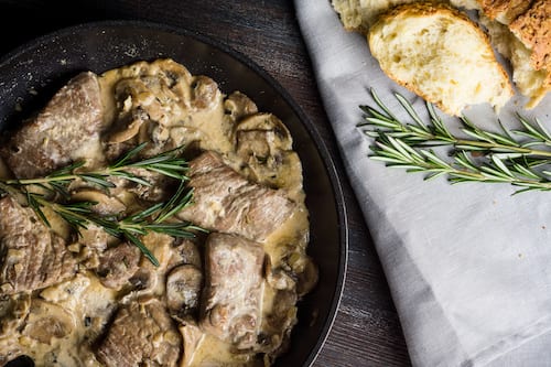 Crockpot Pork Chops with Mushroom Sauce