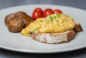 Easy Cheesy Scrambled Eggs Recipe