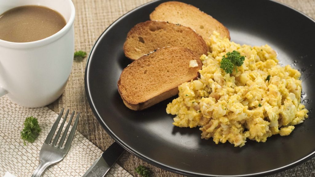 Easy Scrambled Eggs with Cheese Recipe, perfect fluffy breakfast cheesy eggs