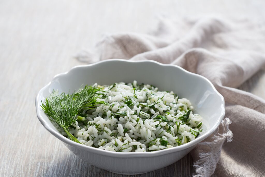 Italian Herbed Rice Recipe, simple pilaf recipe with lemon, butter, garlic, parsley