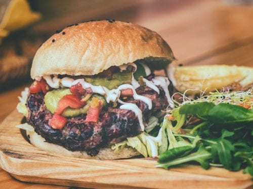 Lamb Burgers with Fennel Salad, gourmet juicy Mediterranean grilled burger for bbq