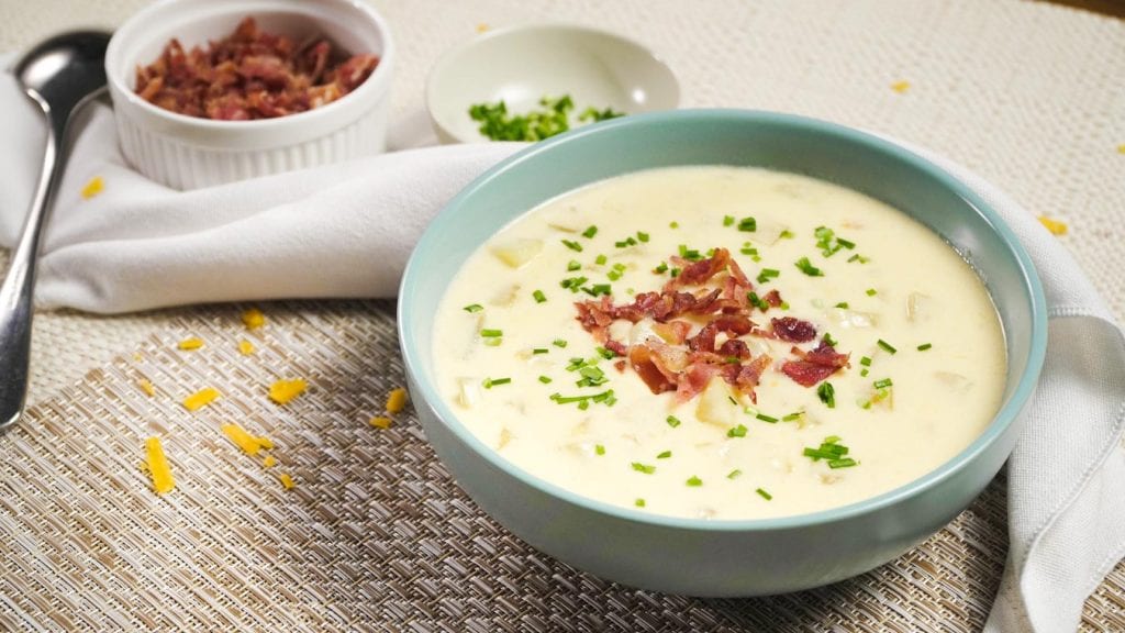 Loaded Baked Potato Soup - Just a Taste