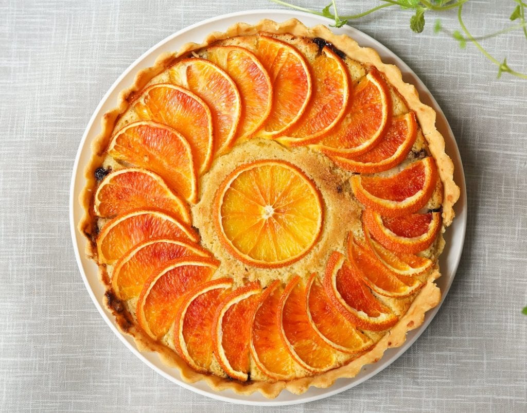 creamy orange cheesecake pie