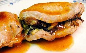 Pressure Cooker Stuffed Pork Chop Recipe