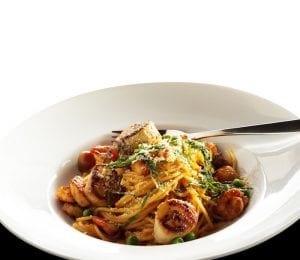 Soy Citrus Scallops with Soba Noodles Recipe