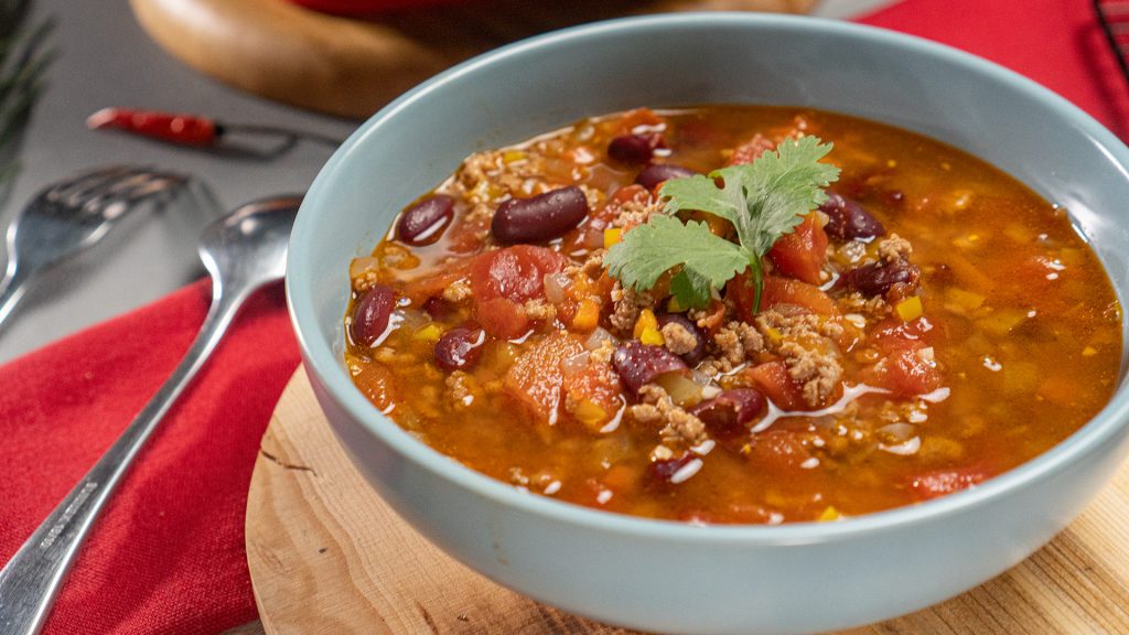 Spicy Beef Chili Soup