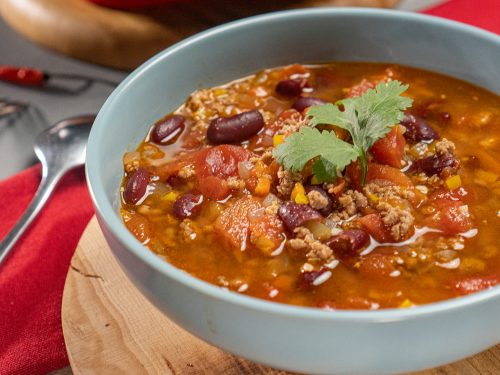 Spicy Beef Chili Soup