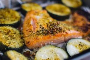 Baked Salmon and Veggie Casserole Recipe