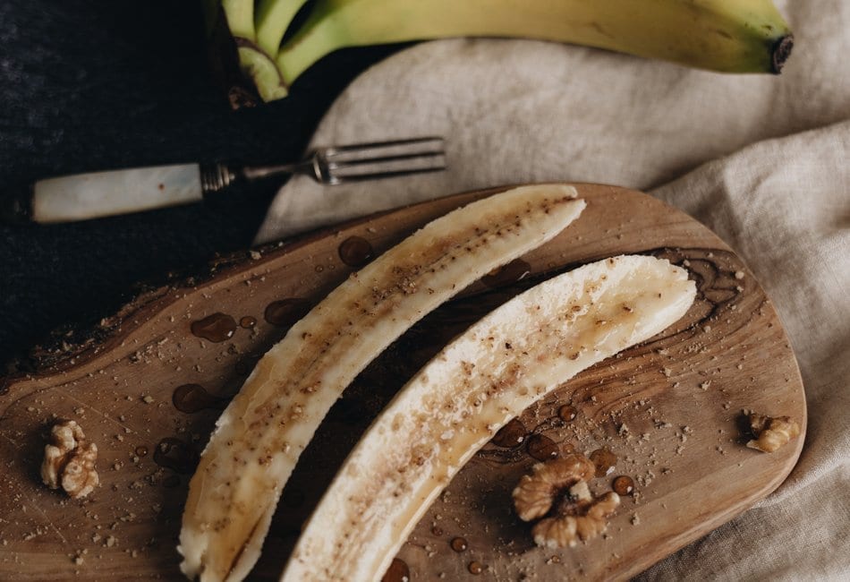 bananas with vanilla rum sauce