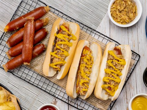 Beer Marinated Hot Dogs