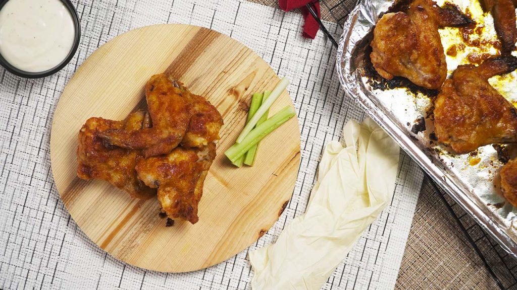 Buffalo Wings with Ranch Dipping Sauce Recipe