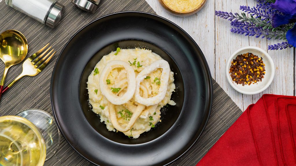 Calamari Garlic Lemon Risotto