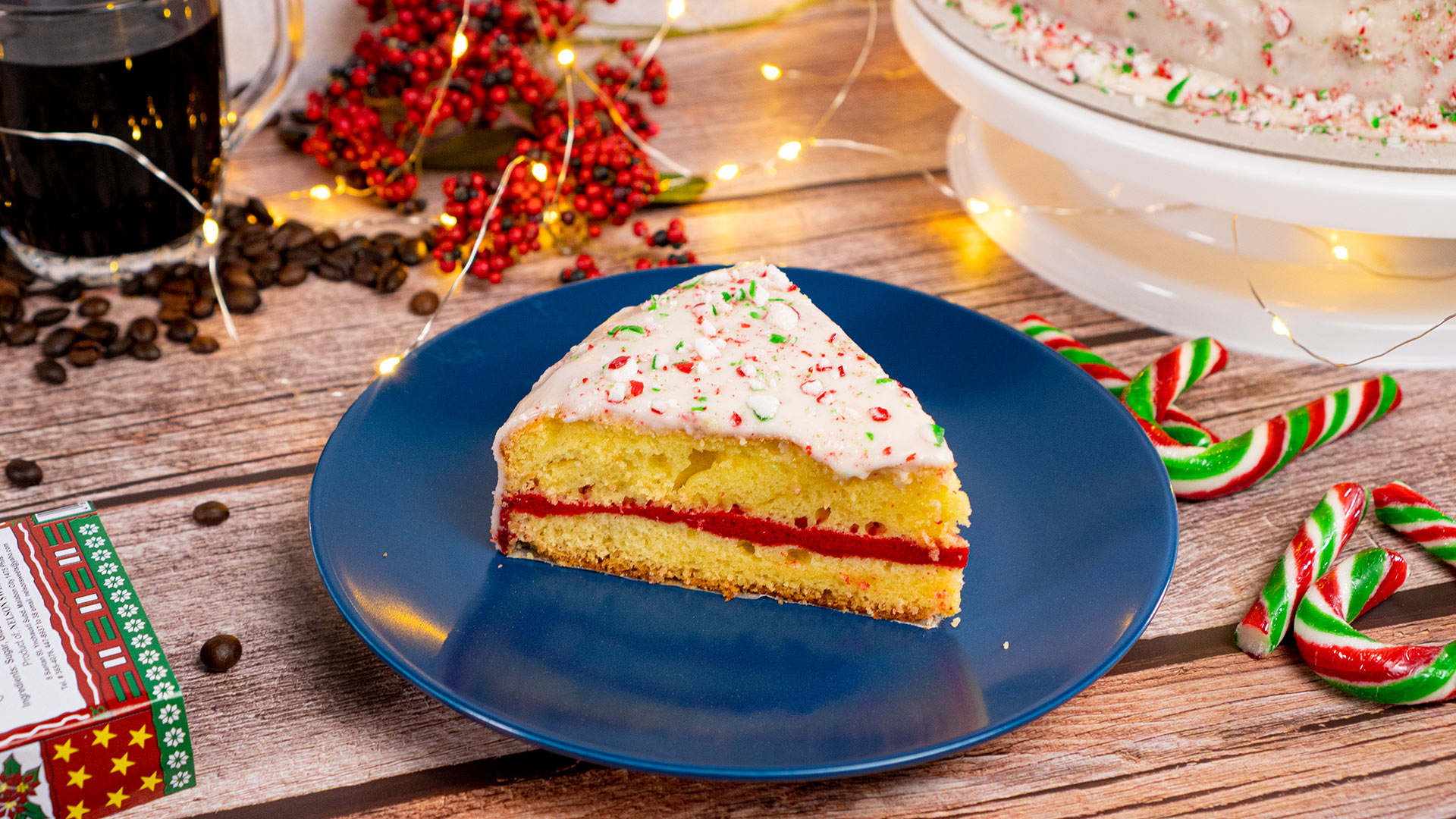 Candy Cane Layered Cake - Ahead of Thyme