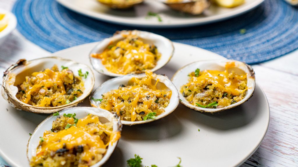 Cheesy Stuffed Clams