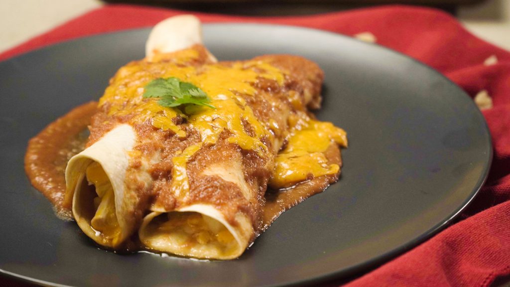 Chicken and Potato Enchilada Bake