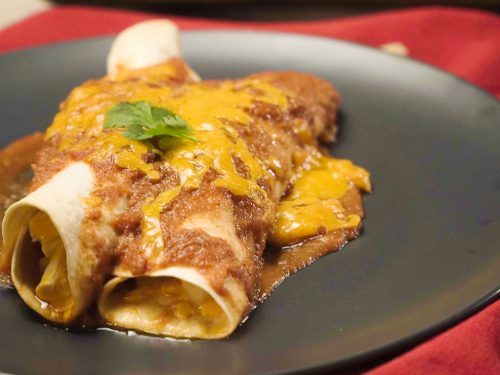 Chicken and Potato Enchilada Bake