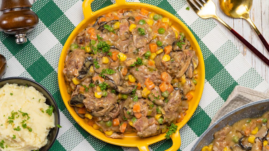 Chicken Livers with Vegetables