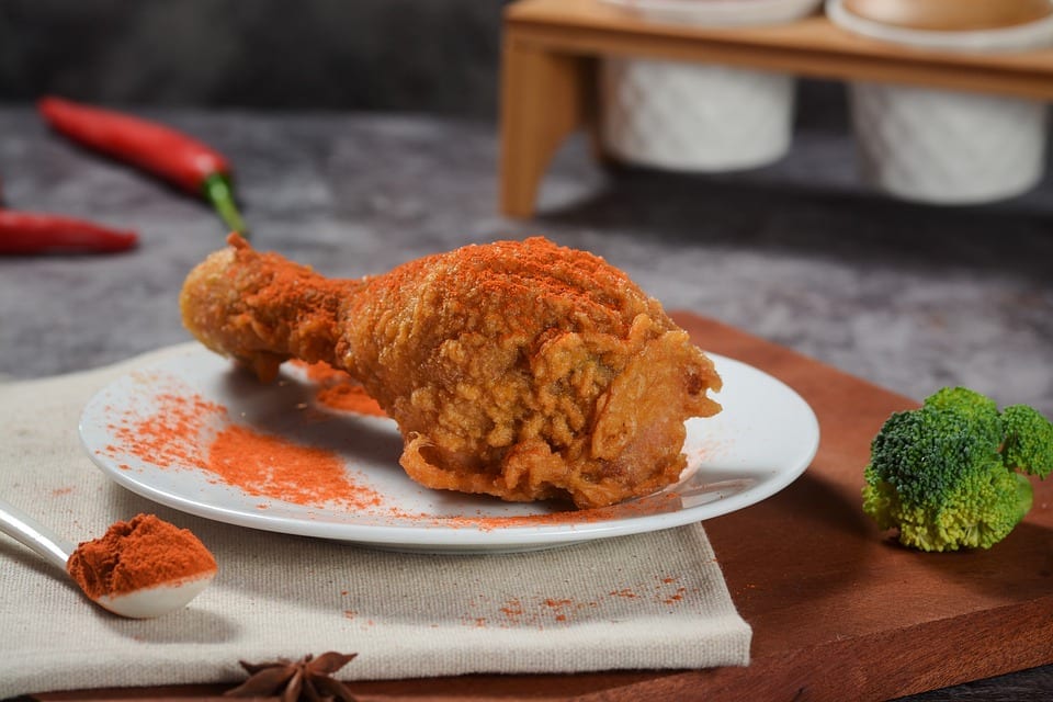 fried chicken with chili powder