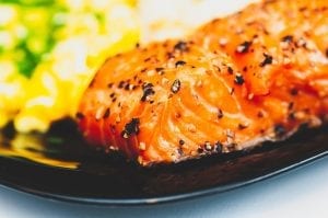 Citrus Glazed Salmon with Pecan-Citrus Rice Recipe