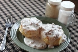 Copycat Bob Evans Spicy Sausage Gravy and Biscuits Recipe