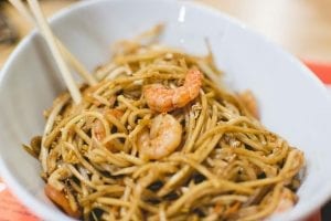 Copycat P.F. Chang’s Garlic Noodles With Shrimp Recipe