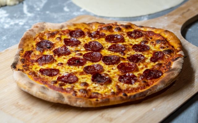 Chicago-Style Deep Dish Pizza with Sausage & Pepperoni - Cooking with  Cocktail Rings