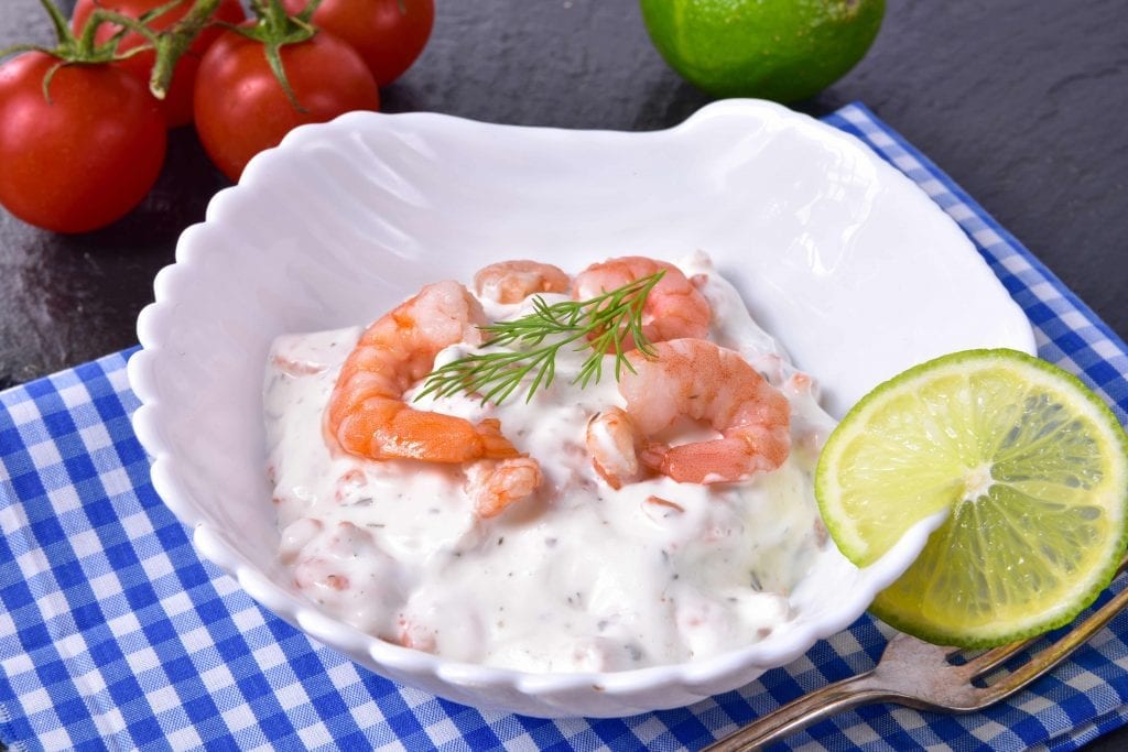 crab mayo salad with shrimp