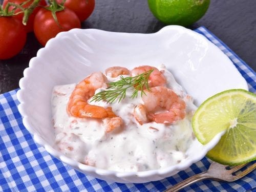 crab mayo salad with shrimp