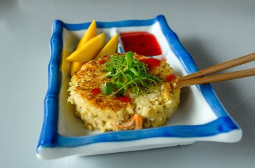 lot of spices crab cake