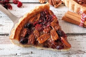 Cranberry Pecan Pie with Cornmeal Crust Recipe