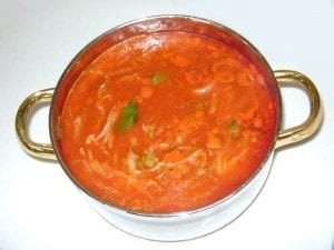 red vegetable soup
