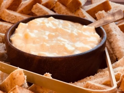 crockpot crispy kielbasa and cheese dip