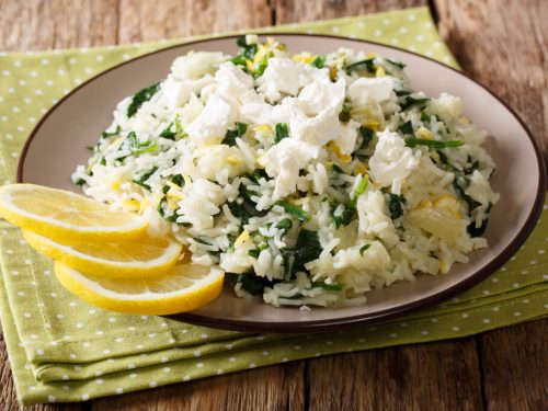Crockpot Lemon Greek Rice Recipe, lemon rice pilaf, Greek style rice