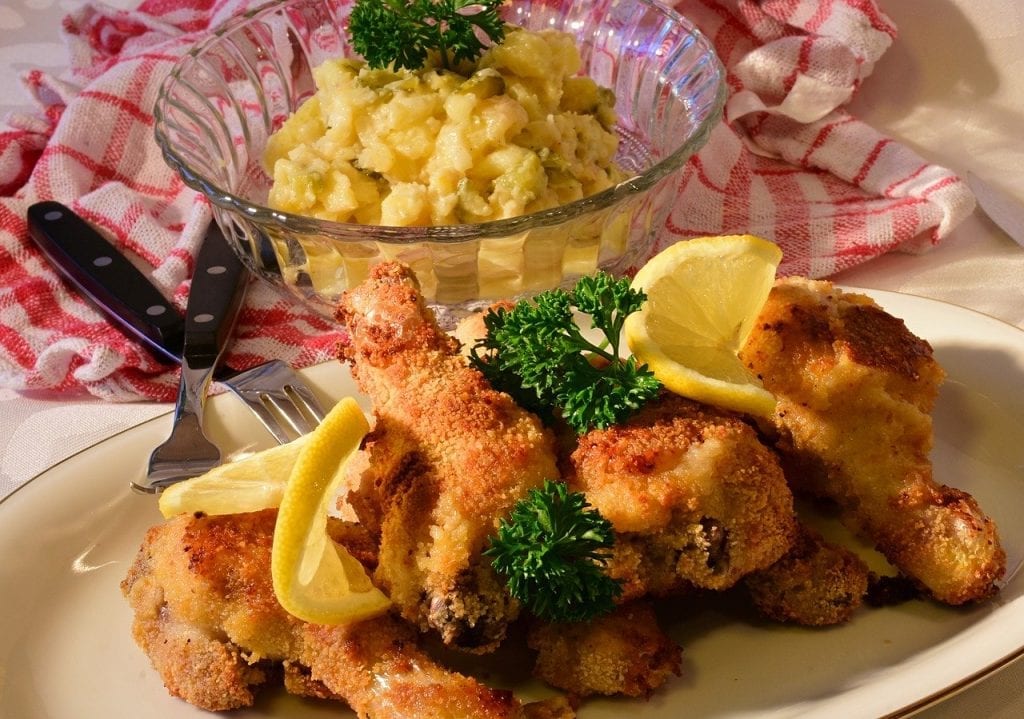 baked and breaded chicken