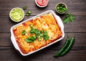 Easy Chicken and Cheese Enchiladas Recipe