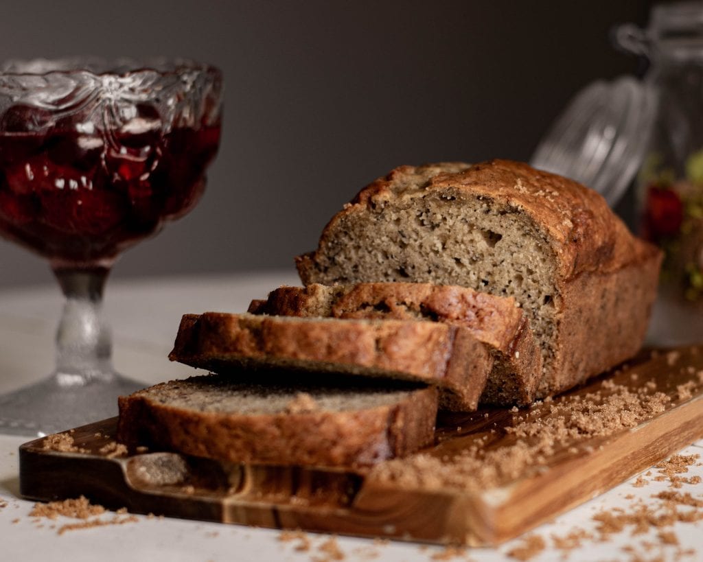 Peach Bread Recipe - Soft and moist peach bread with cinnamon and nuts