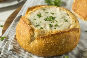 Fisherman’s Wharf Clam Chowder Bread Bowl Recipe