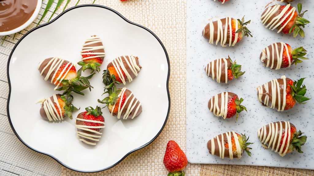 fudge dipped strawberries