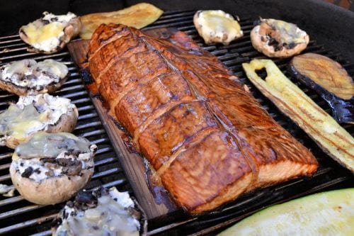 crispy glazed salmon