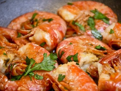 herb marinated shrimp