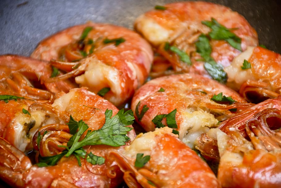 herb marinated shrimp