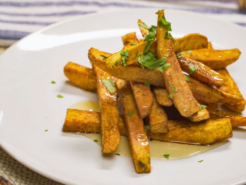 Honey Baked Sweet Potato Fries Recipe