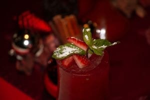 Iced Spearmint Tea with Strawberry Nectar Recipe